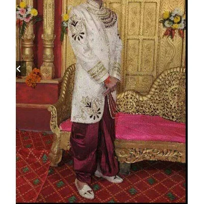 M15, Cream Indowestern Sherwani, size 38-40