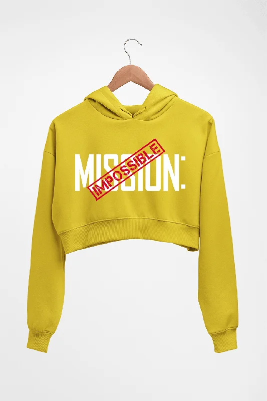 Mission Impossible (MI) Crop HOODIE FOR WOMEN