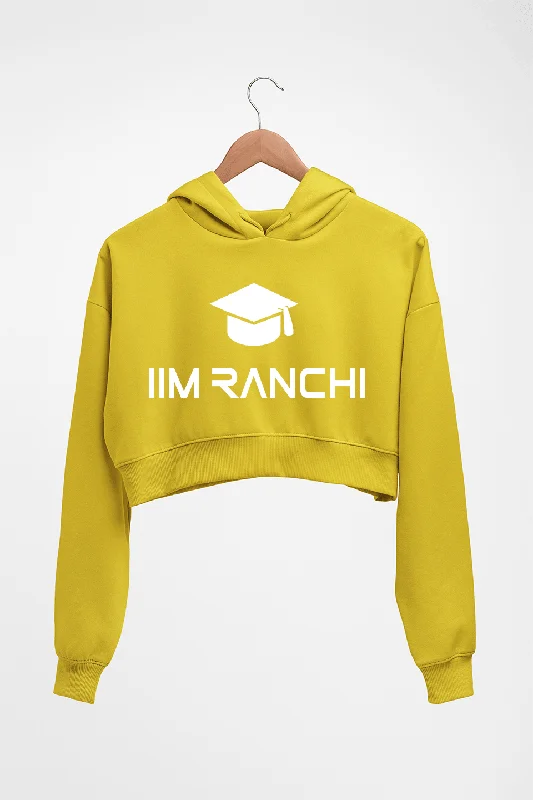 IIM Ranchi Crop HOODIE FOR WOMEN