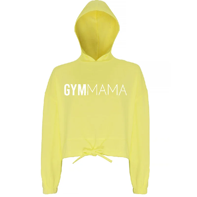 Gym Mama Big Logo Cropped Hoodie (MRK X)