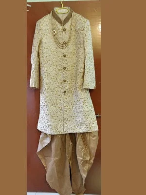 M22, Cream Sherwani, size 42