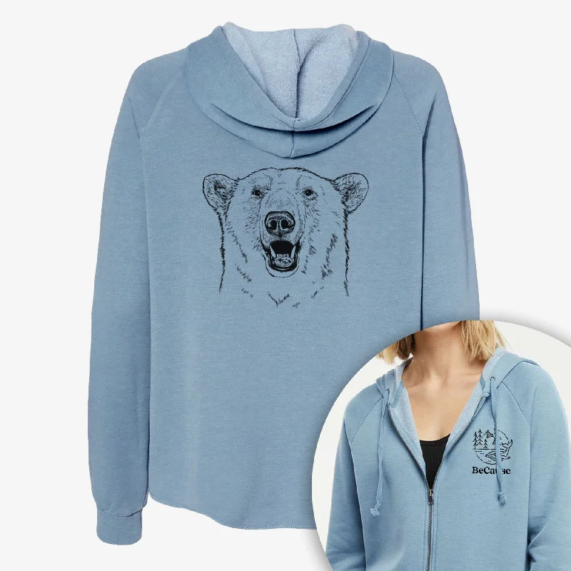 Ursus Maritimus - Polar Bear - Women's Cali Wave Zip-Up Sweatshirt