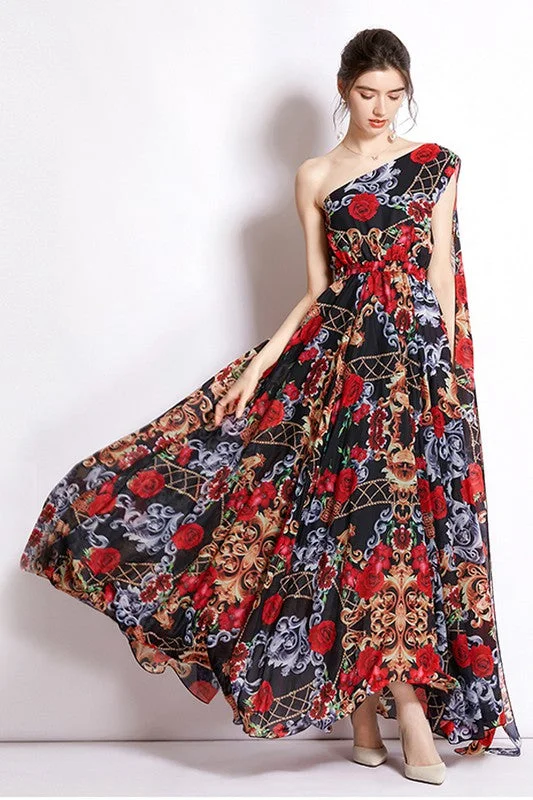 SEXY MAXY DRESS RED FLORAL