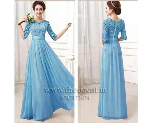 G79, Sky Blue Gown, Size (XS-30 to XXL-42)