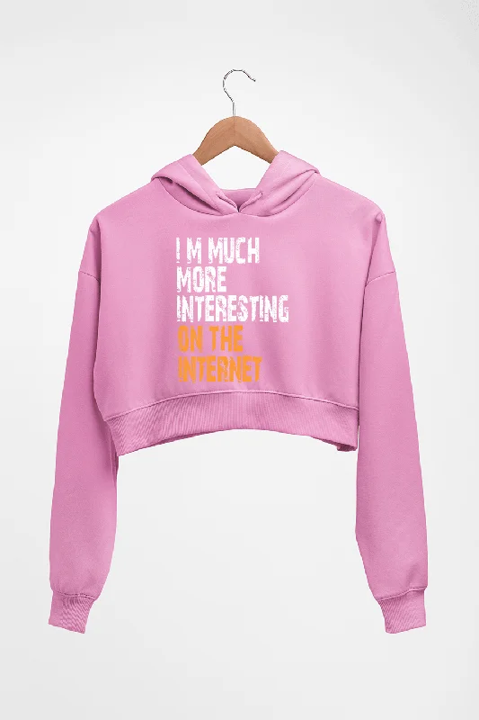 Internet Funny Crop HOODIE FOR WOMEN