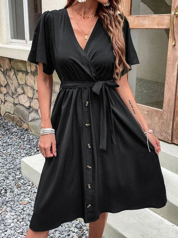 Casual Short Women's Midi Dress