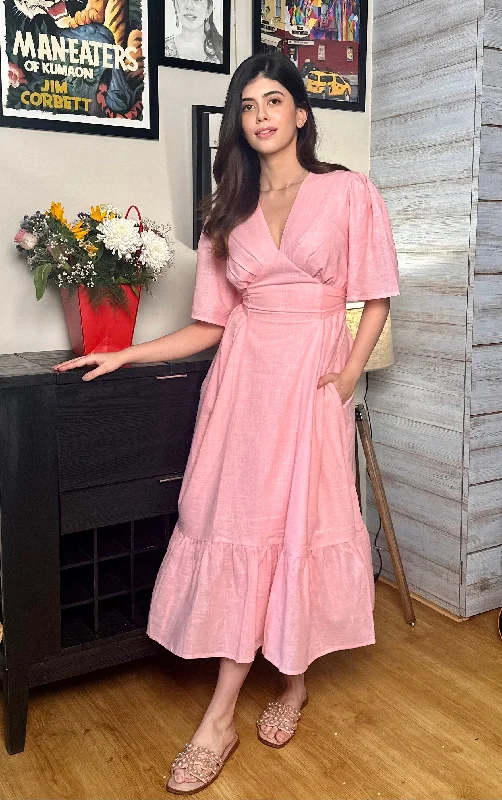 Bella Pink Maxi Dress