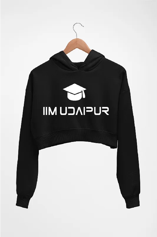 IIM Udaipur Crop HOODIE FOR WOMEN