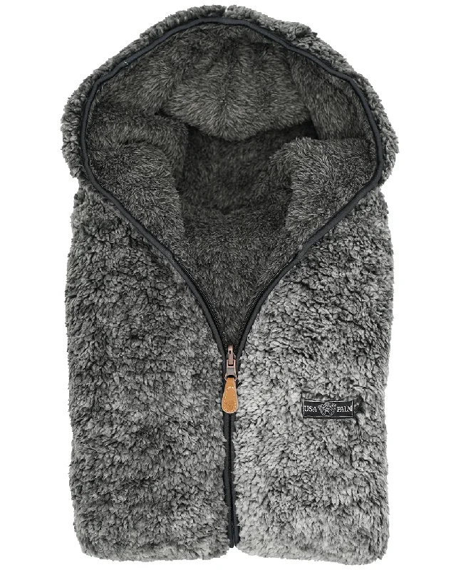 Reversible Sherpa Full Zip Hoodie