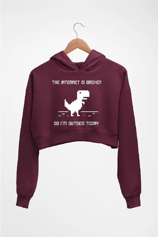 Internet Funny Crop HOODIE FOR WOMEN